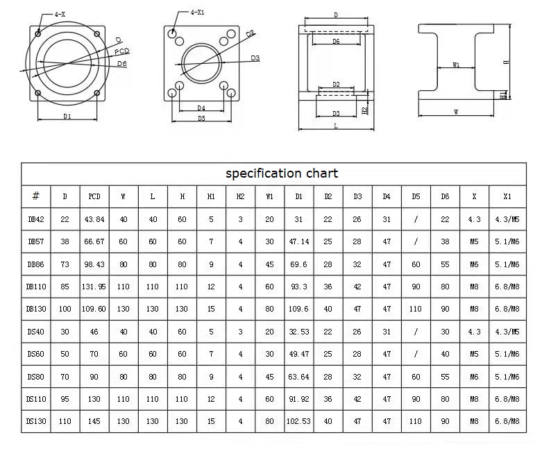 stepper motor bracket 