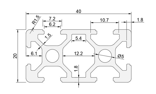 2040 Aluminum Profile